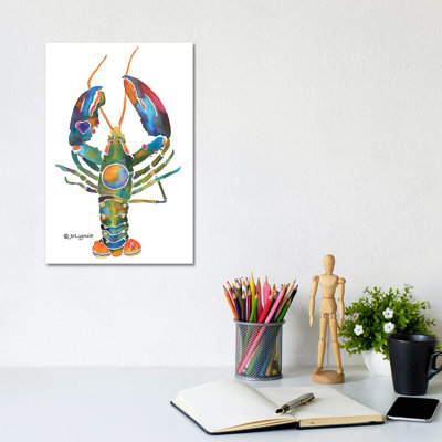 «Lobster Bent Claws» par Jo Lynch - peinture sur toile tendue