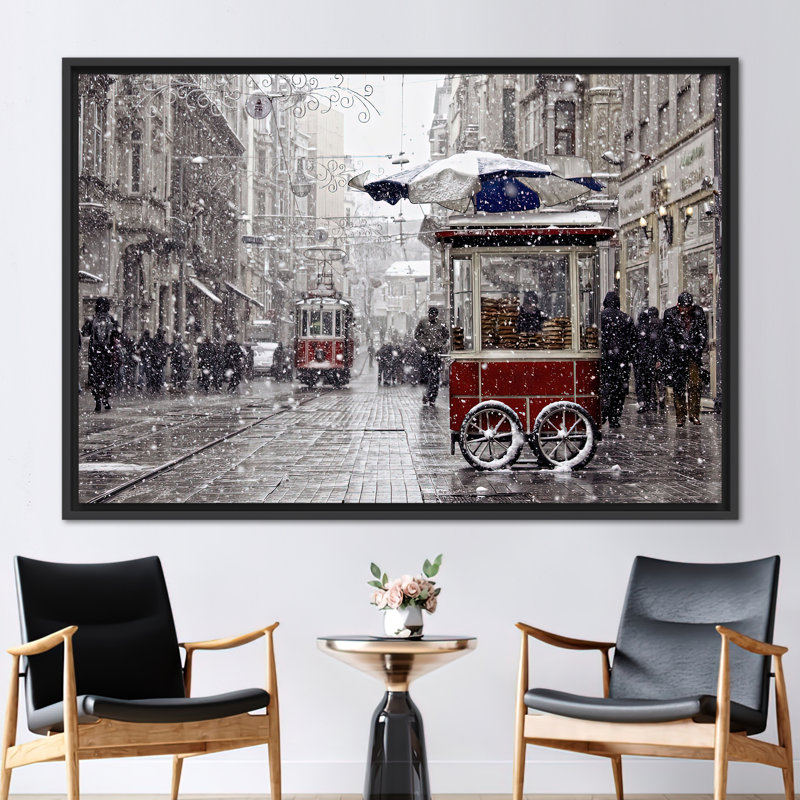 1 Piece Wall Art on Canvas, 25 cm H x 35 cm W, Framed Print without Mat, Black