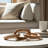 Decorative Object Paulownia Wood Sculptural Interlocking Chain Link Design Modern Accent Piece with Abstract Organic Form Stylish Home Decor Element for Contemporary Artistic Display.-1553616331-1553616329