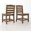 Ensemble de 2 chaises d'extérieur sans accoudoirs-964327684