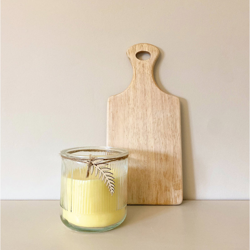 Citronella Scented Jar Candle with Glass Holder