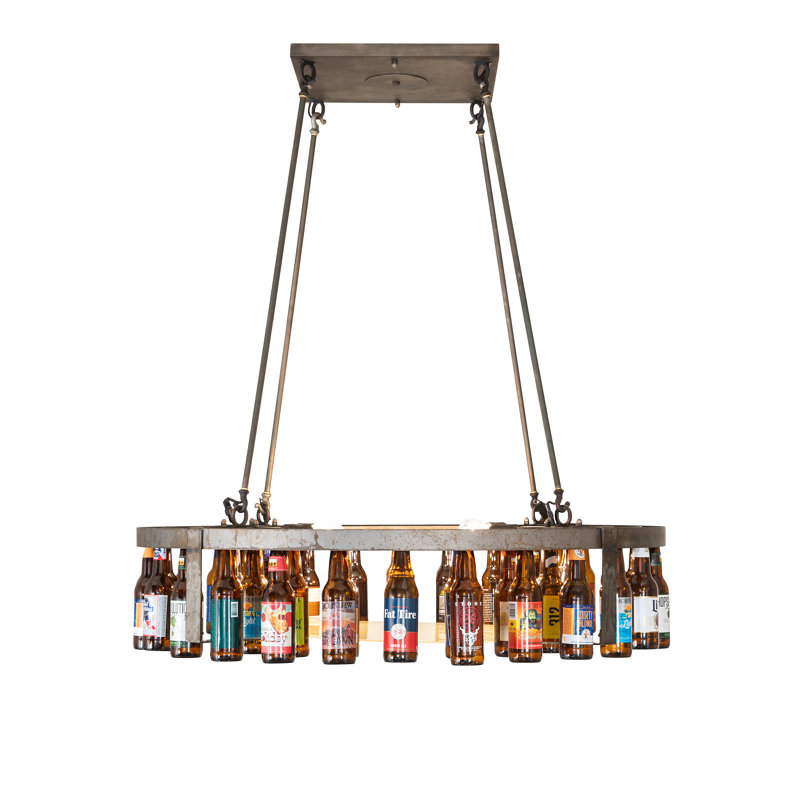 42 po de largeur: 30 lumières suspendues