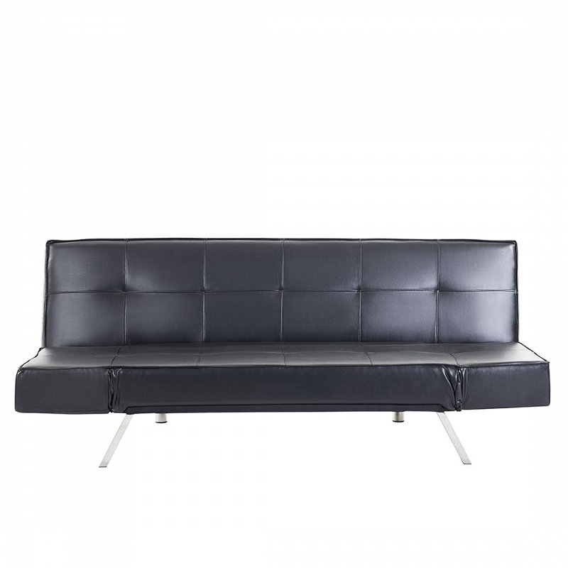Faux Leather Sleeper, Black