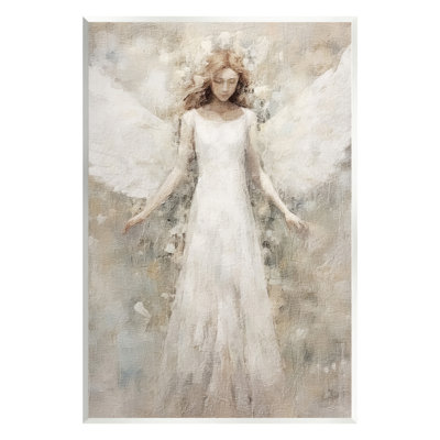 Art mural en forme d'ange abstrait doux par Riley B