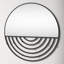 Metal Flat Wall Mirror with Hooks