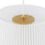 Luminaire suspendu plissé en tissu 3 lumières