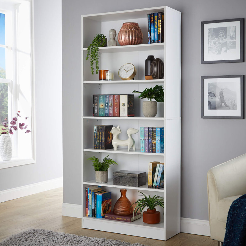 Sarahya 180cm H x 78cm W Bookcase, White