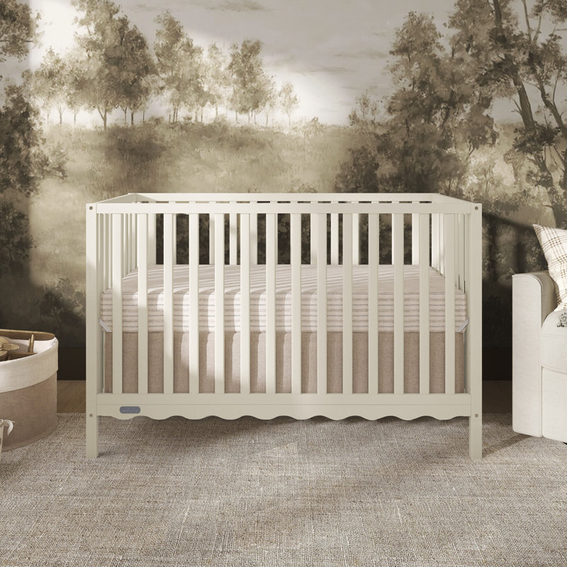Lit de bébé convertible Dream On Me Synergy Wave 5-en-1, Crème Cannoli