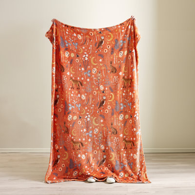 Enchanted Twilight Animals Cosy Fleece Blanket Throw