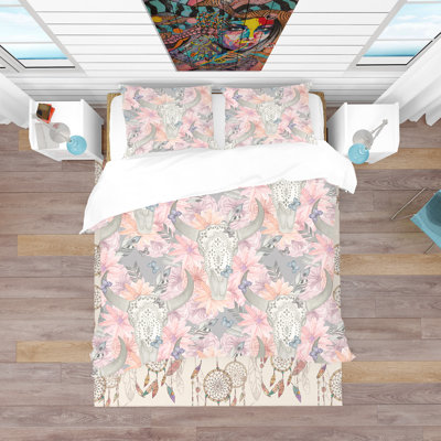 Skull Bull Duvet Cover Set