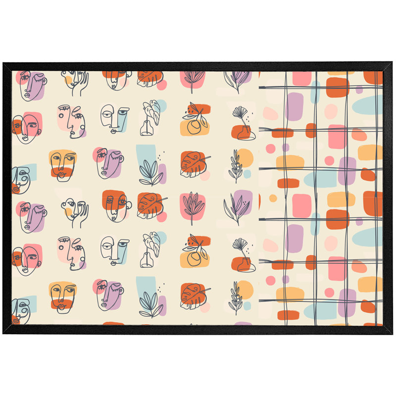 Asenat Single Picture Frame Print, Black Framed, 76cm H x 114cm W x 4cm D