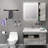 Bathroom Hardware Set,bathroom Accessories,stainless Steel,wall Mounted,8 Pieces-106838128