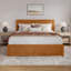 Lit plateforme en bois massif Jeinny avec pied et gigogne assortis-835714363-860418357