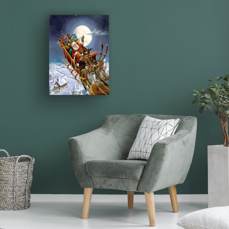 R.J. Art sur toile Mcdonald «Santas Big Night», H 19 po x l 14 po