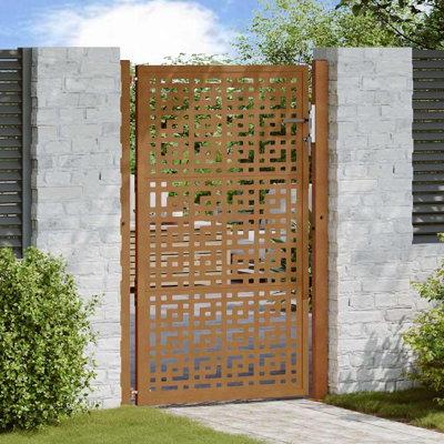 Weathering Steel Gate