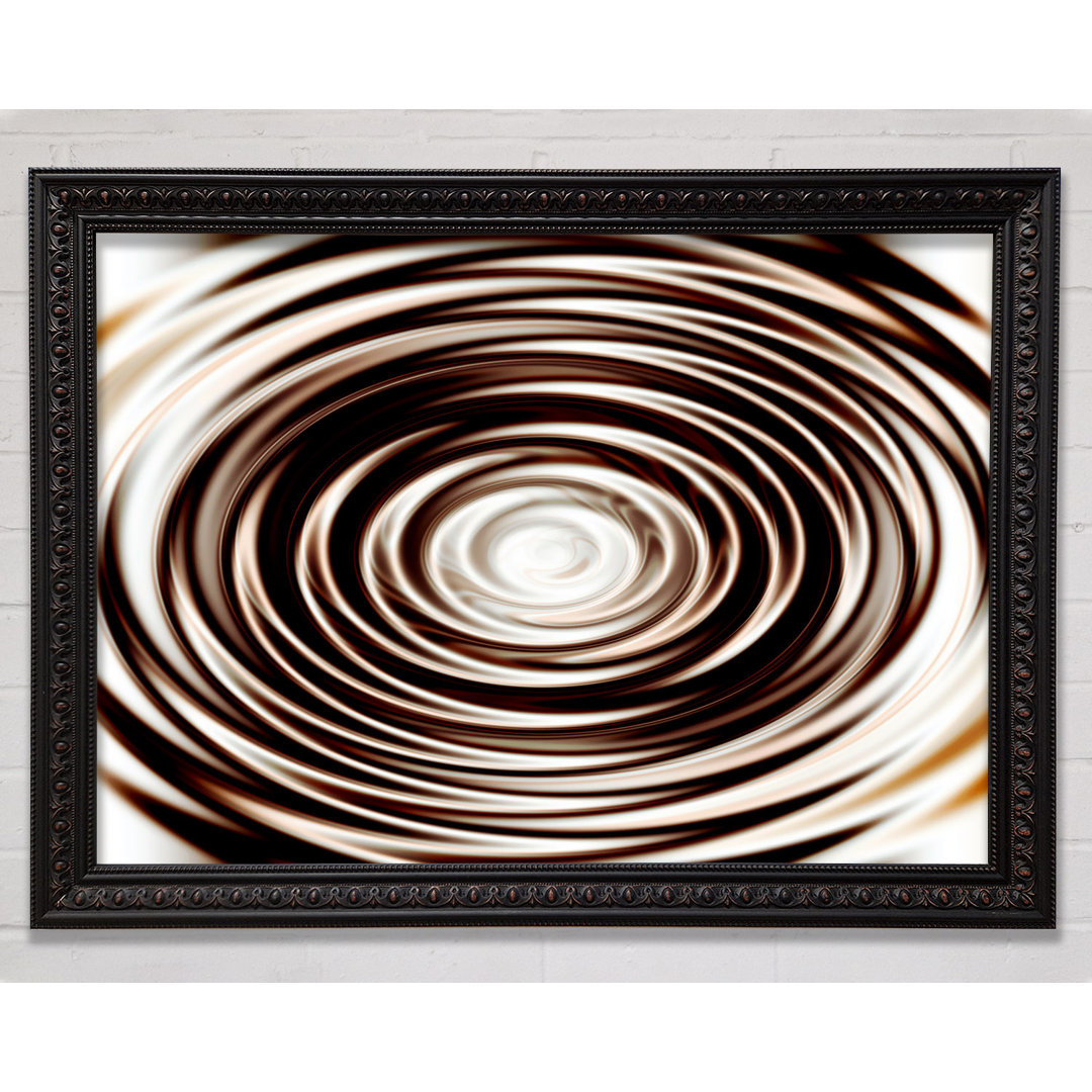 Gerahmtes Wandbild Perfect Chocolate Ripple