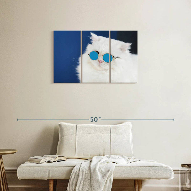 Brampt Cat Glasses, 20" H x 33" W