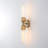 2-Light Ribbed Glass Wall Sconce