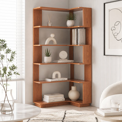 Freestanding Corner Bookshelf