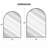 Aluminum Framed Arched Wall Mirror-1775648029