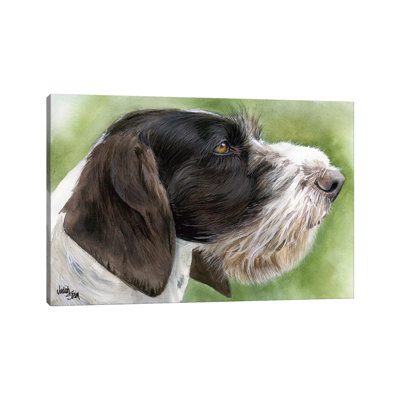 GWP - German Wirehaired Pointer by Judith Stein - Painting on Canvas