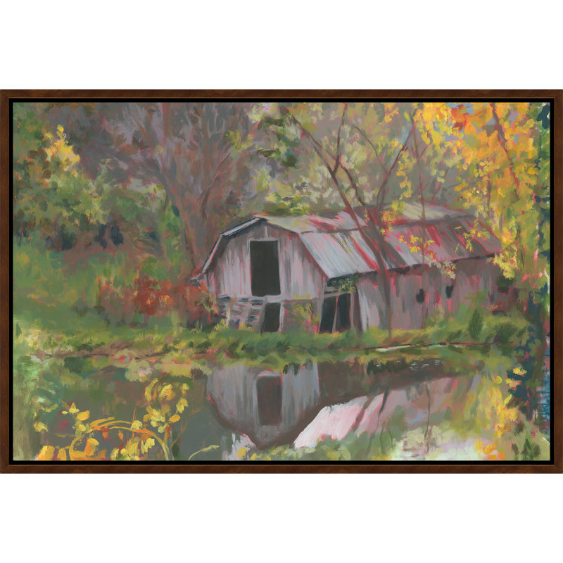 Peaceful Barn Painting by Eve Fairwell