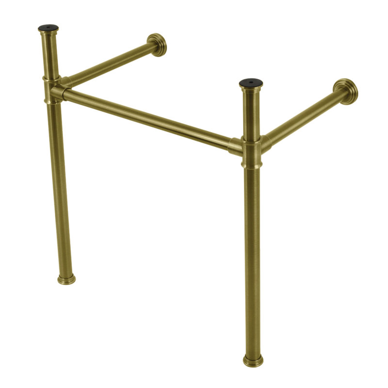 Kingston Brass Fauceture Stainless Steel Console Sink Legs, Antique Brass