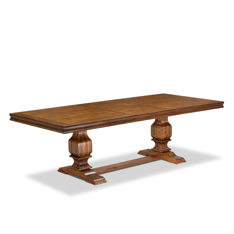 Ensemble de table de salle à manger 9 pièces comprenant une table rectangulaire et 8 chaises de salle à manger en tissu de polyester noir, noyer antique