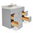 Partham 43'' Single Bathroom Vanity with Carrara Marble Top-67491841
