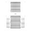 Armoire de rangement élégante pour salle de bain, armoire de rangement avec rangement-2002449660