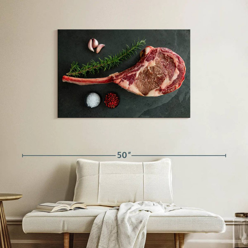 Yarlin Raw Tomahawk Steak, 26" H x 39" W