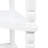 3 Tier Milk White Corner Table, 33.8'', Solid Wood Legs For Reliable Use Table With Limited Spaces - 33.8'' Triangle End Living Room, Bedroom, Bathroom, Corridor, Balcony Simple Mounting-1172666507