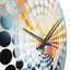 Fontfroide - Horloge murale peinture abstraite-1392911380