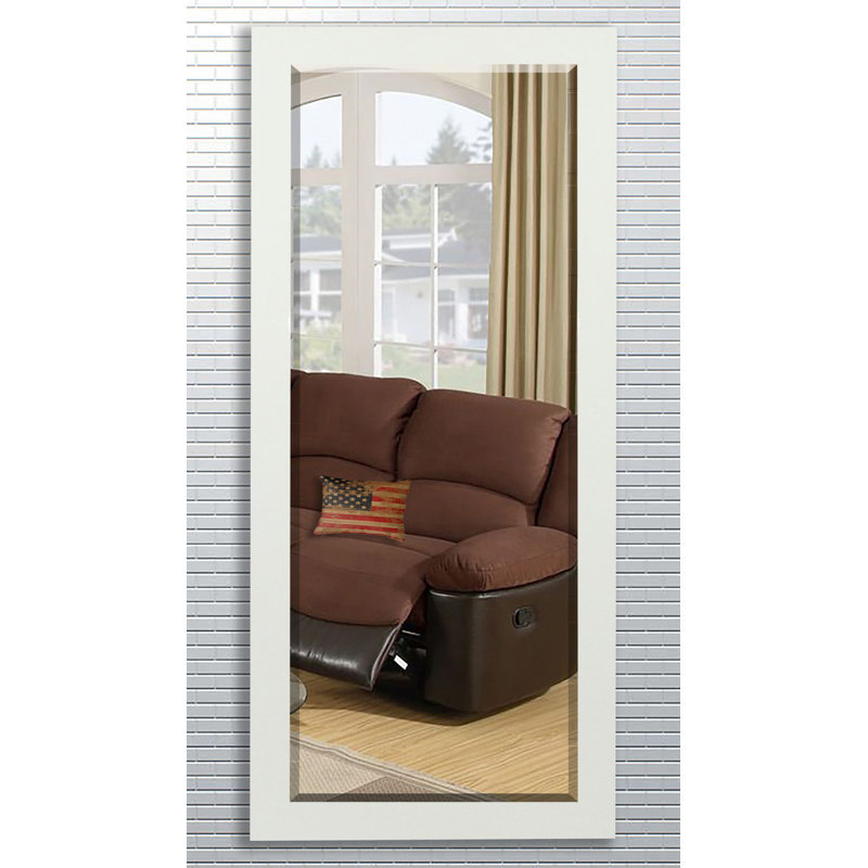 Wood Flat Mirror, 71" H x 31" W