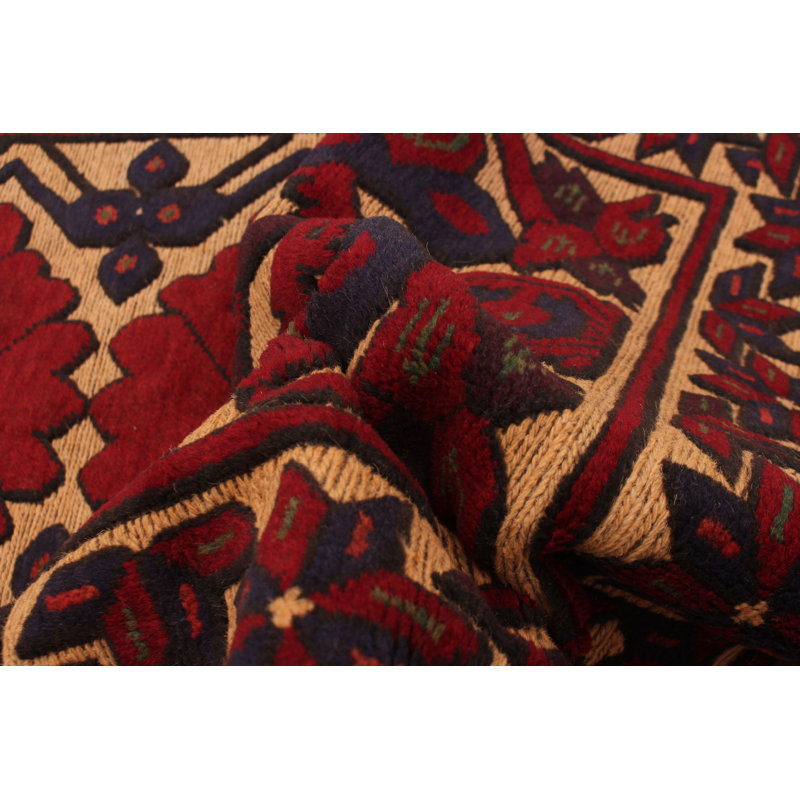 Tapis tadjik brun clair 2 pi 8 po x 4 pi 6 po