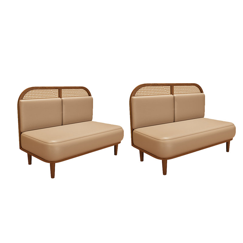 Genuine Leather Upholstered Bench