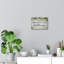 Faith Begins Grey - Wrapped Canvas Print