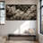Black and White Flock of Birds in Motion for Modern Living Room or Office Print Wall Art-2116722586-2116722585