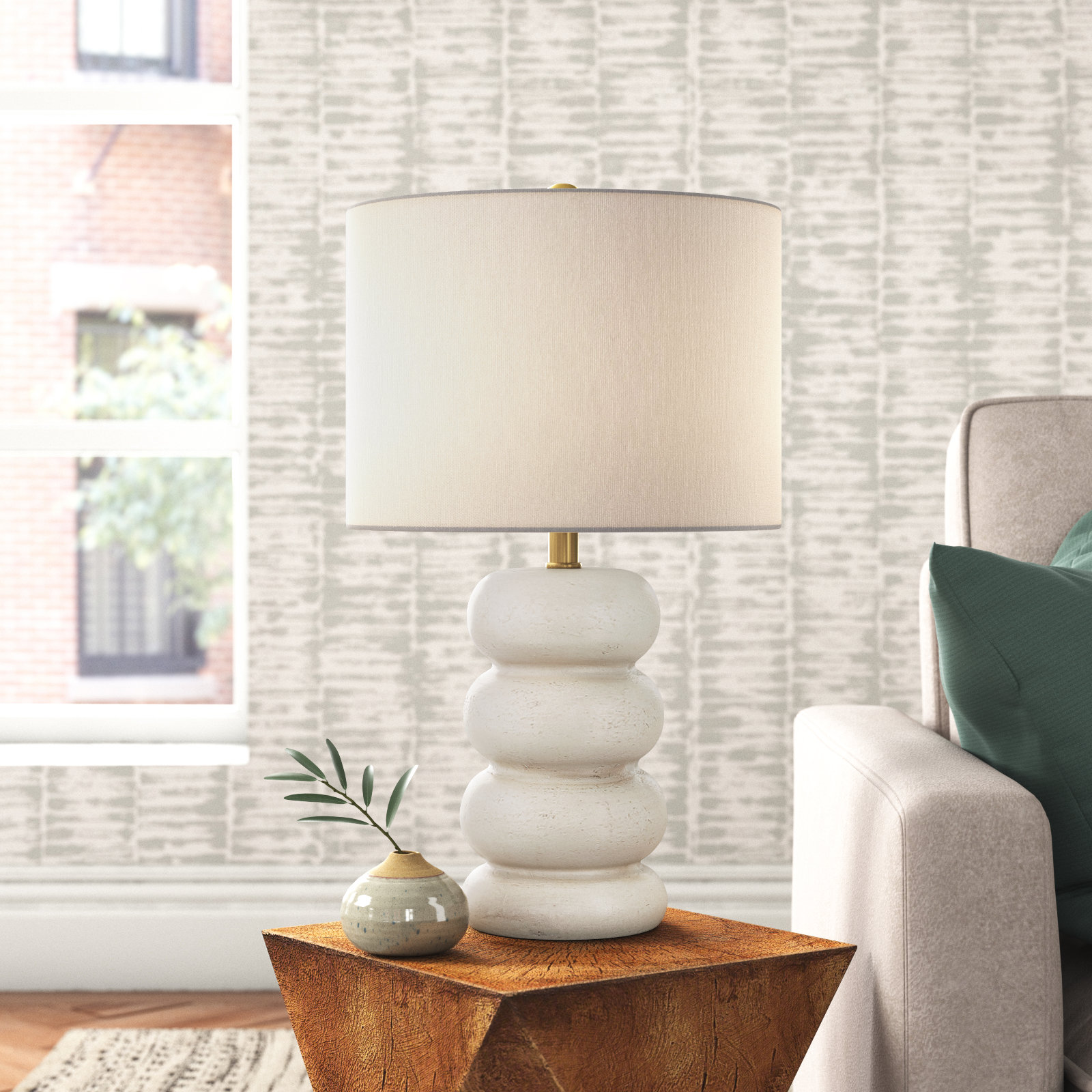 Reed Ceramic Table Lamp