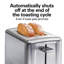 Hamilton Beach 2 Slice Brushed Stainless Steel Toaster with Extra-Wide Slots, Toast Boost, Auto Shutoff, 22992J