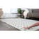 Amayra Geometric Machine Woven Polypropylene Area Rug in Cream