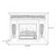 Foyer électrique en bois massif-840704040