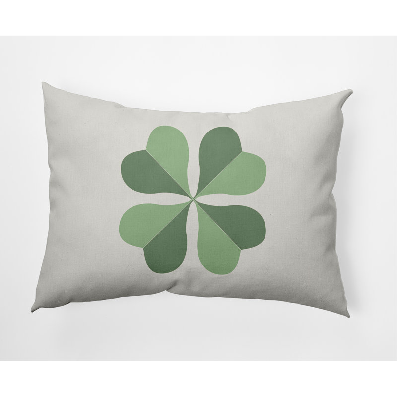 Housse et insert de coussin décoratif décoratif Lucky Clover St. Patrick's Day, Laurier vert