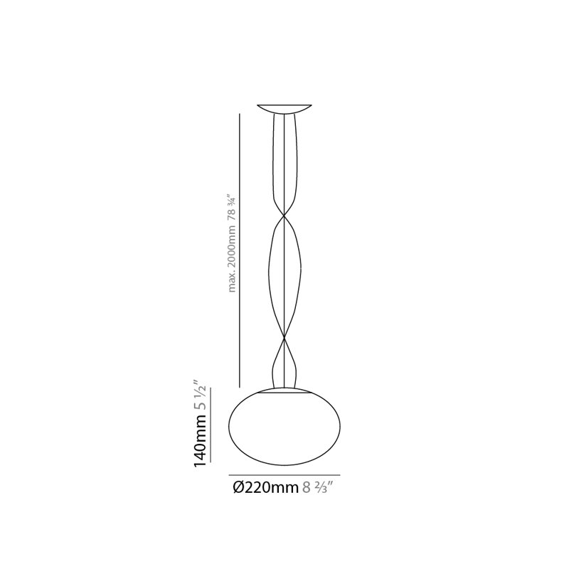 Gilbert 1 - Light Single Globe Pendant, LED Warm, 13" H x 17.75" W x 17.75" D