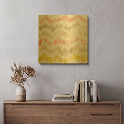 'Colors of the Wind 3' By Kristy Rice Gold Metal Wall Art, 24" x 24"