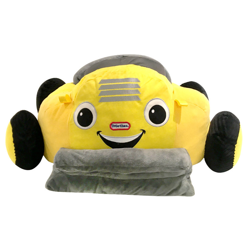 Digger Dump Truck Plush Baby Toddler Novelty Chair with Cup Holder