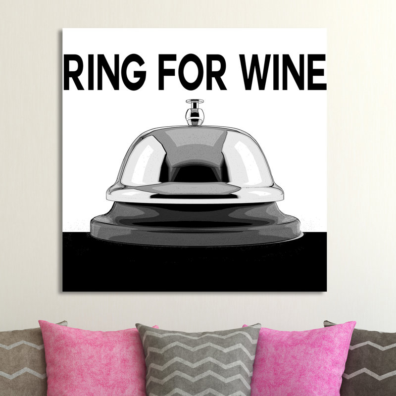 «Ring For Wine», impression sur toile, Toile tendue, H 24 po x l 24 po x P 1,5 po