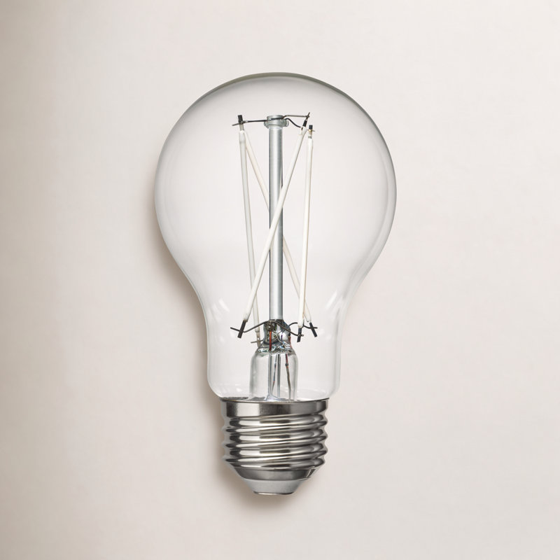 Visual Comfort & Co. LED A19 shape 7.5W E-26 Medium base Clear Edison Style light bulb, 2700 Kelvins