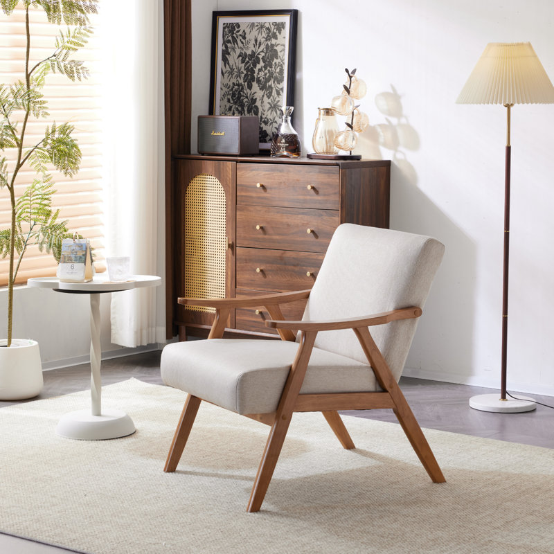Fauteuil Khymani de 21,7 po de largeur, Gray Linen
