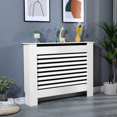 Juhi Medium Radiator Cover Horizontal Slats Free-standing